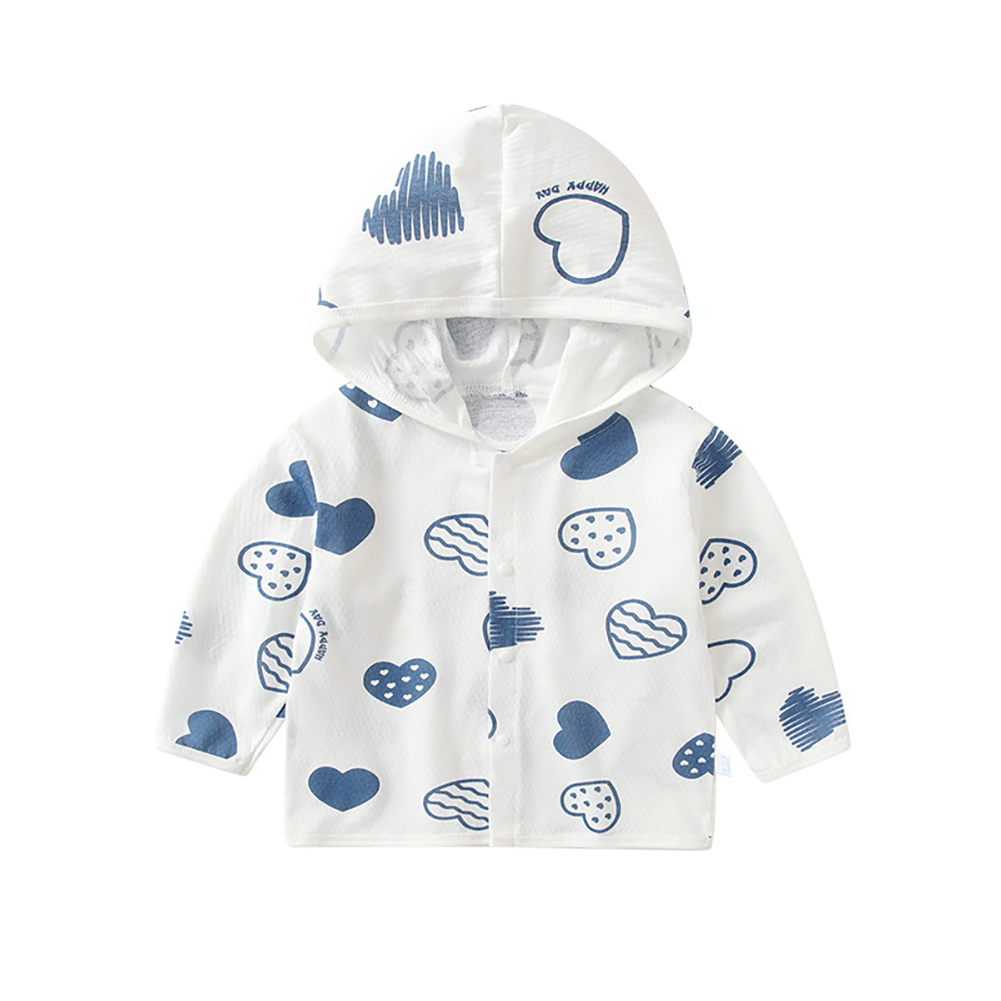 QUDDERR Newborn Toddler Boys Girls Sun Shirt Jacket Baby UPF 50+ UV Sun Protection Hooded Sunsuits Jacket for Unisex Summer Sunscreen Clothing for 6 Months-24 Months